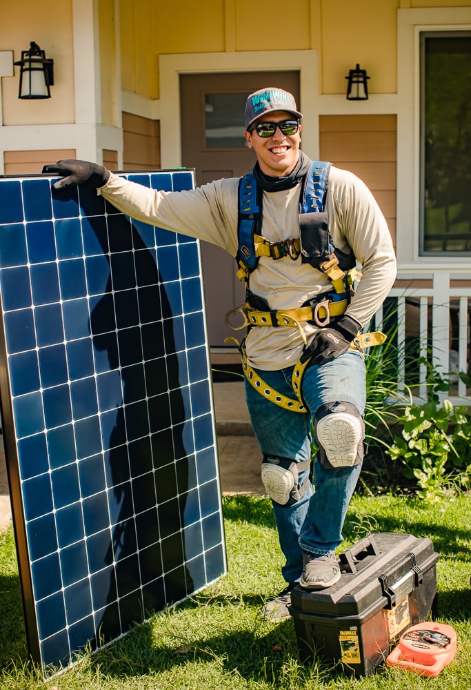 WikiWIki Solar PV panel installation